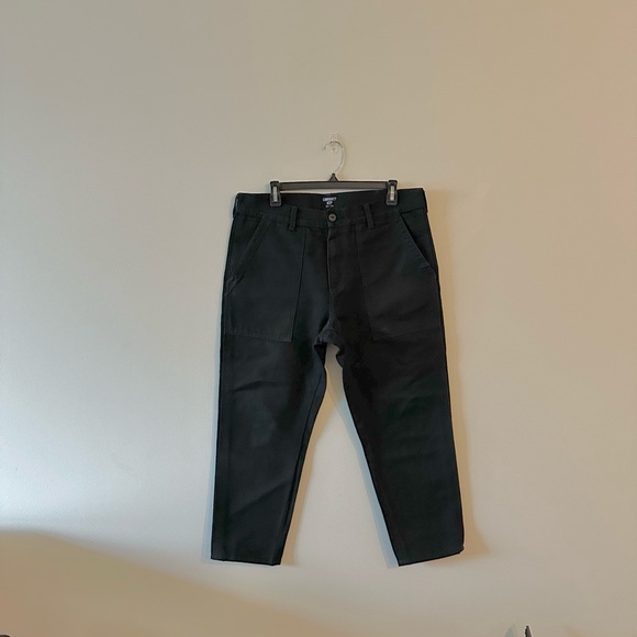 Carhartt WIP Other - Carhartt WIP Work In Progress Fatigue Pant Heavy Canvas Black Workwear Crop